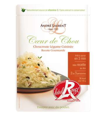 Choucroute cuisinée recette gourmande label rouge, André Laurent (500 g)