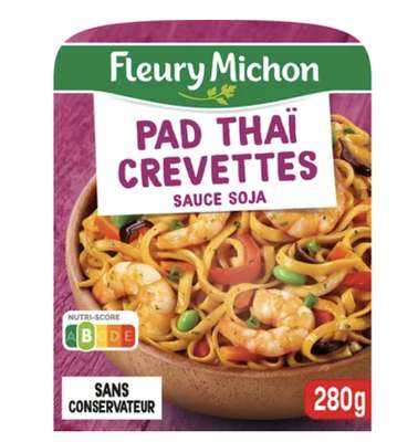 Pad thai aux crevettes, Fleury Michon (280 g)