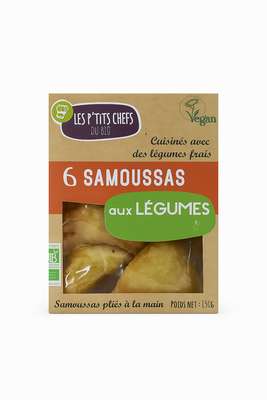 Samoussa aux légumes BIO, Les P'tits Chefs du Bio (x 6, 150 g)