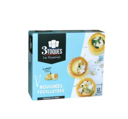 Bouchées feuilletées, Les 3 Toques (x 12, 318 g)