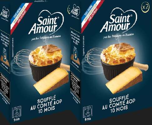 Soufflé "prêt à enfourner" au comté AOP affinage 10 mois, Saint Amour (2 x 80 g) (x 2), LOT DE 2
