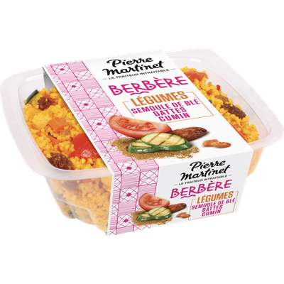 Salade berbère taboulé légumes dattes raisins secs, Pierre Martinet (250 g)