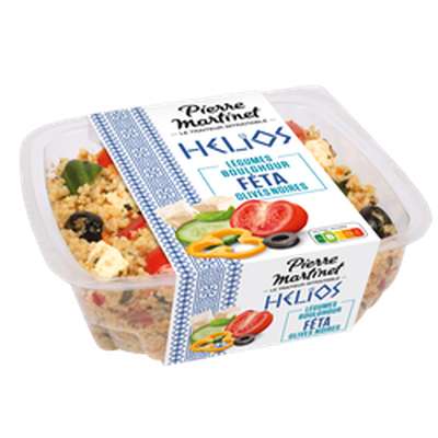 Salade Helios légumes boulgour feta, Pierre Martinet (220 g)