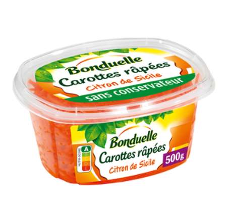 Carottes râpées au citron de Sicile, Bonduelle (500 g)