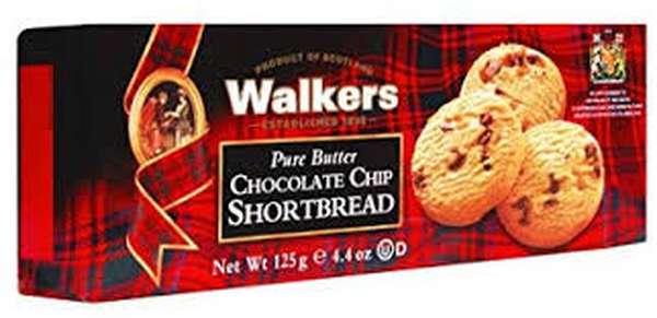 Shortbread Chocolate chips, Walkers (125 g)