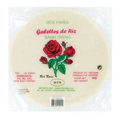 Galette de riz, Red Roses - 28 cm (1 Kg) (très gros calibre)