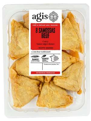 Samossa boeuf curry, Agis (8 x 25 g)