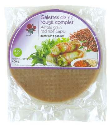 Galette de riz rouge complet, Red Roses - 22 cm ( 400 g)