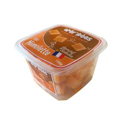 Dés de mimolette au lait pasteurisé 30% mg, Aper'Idée (150 g)