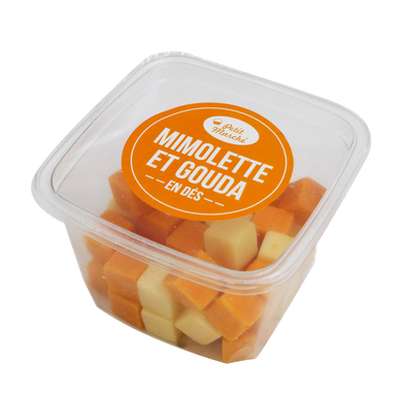 Dés de mimolette et gouda, Les gourmets de l'Europe (120 g)