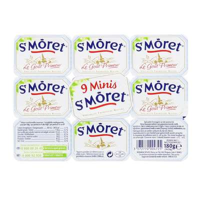 Mini St Morêt fromage frais nature (x 9, 180 g)