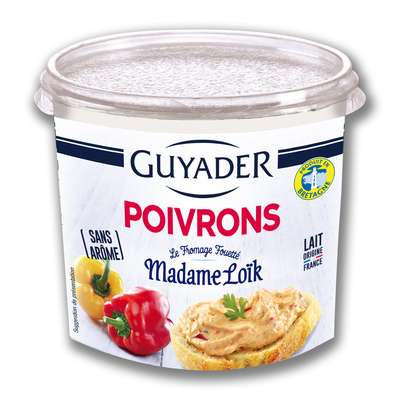 Madame Loïk Tartinable de poivrons grillés et Fromage fouetté, Guyader (120 g)
