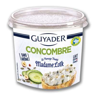 Madame Loïk Tartinable de concombre et Fromage fouetté, Guyader (120 g)
