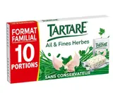 Fromage à tartiner ail & fines herbes, Tartare (x10, 160 g)
