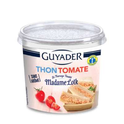 Madame Loïk Tartinable de thon, tomates et Fromage fouetté, Guyader (120 g)