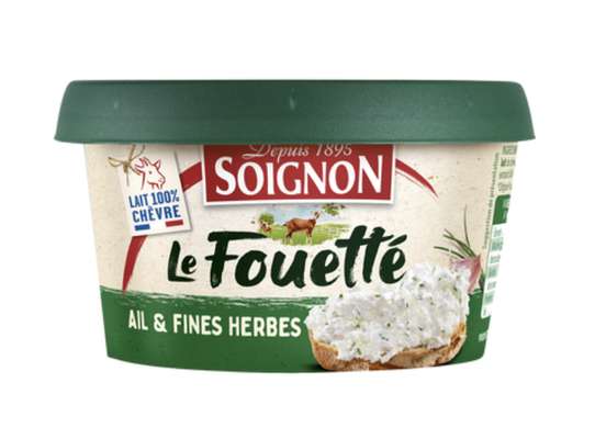 Fouetté de chèvre ail & fines herbes, Soignon (140 g)