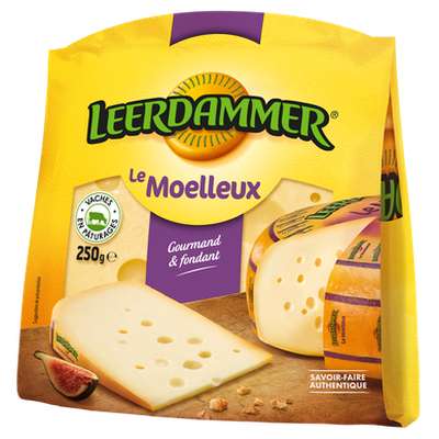 Fromage lait pasteurisé portion le moelleux 31%MG, Leerdammer, (250 g)