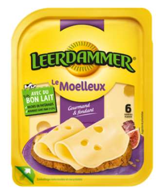 Fromages au lait pasteurise le moelleux 29,5 mg, Leerdammer (6 tranches, 150 g)
