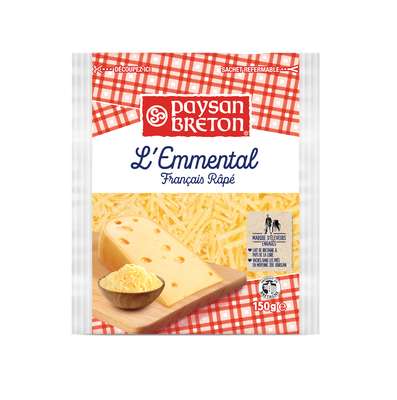 Emmental rapé 28% MG, Paysan Breton (150 g)