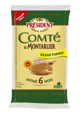 Comté AOP affiné 6 mois Le Montarlier, Président (340 g)