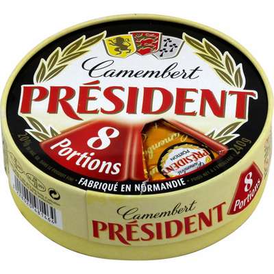 Camembert 8 portions, Président (240 g)