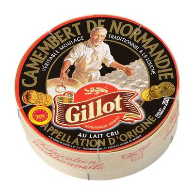 Camembert de Normandie au lait cru 22% MG, Gillot (250 g)