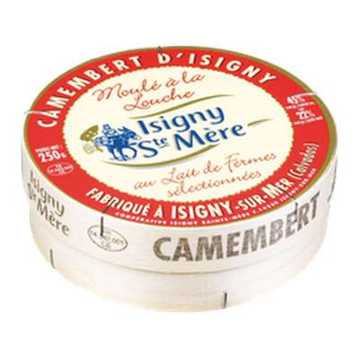 Camembert moulé à la louche au lait micro filtré 22% MG, Isigny Ste Mère (250 g)