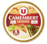 Camembert au lait pasteurisé, U ( 8 portions, 240 g)