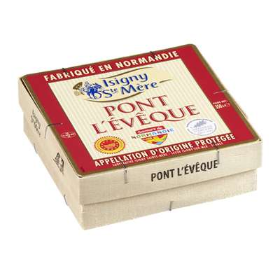 Grand Pont l'Evêque AOP au lait pasteurisé 22% de mg, Isigny Sainte Mère (350 g)