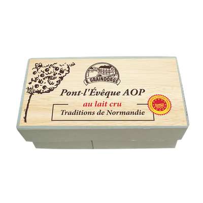 Pont-l'Eveque AOP au lait cru 24% MG, Traditions de Normandie (180 g)