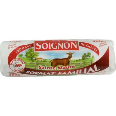 Sainte Maure au lait de chèvre pasteurisé, Soignon (300 g)