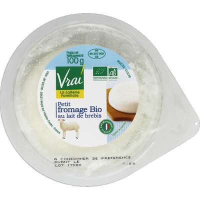 Petit Fromage BIO de Brebis, Vrai (100 g)