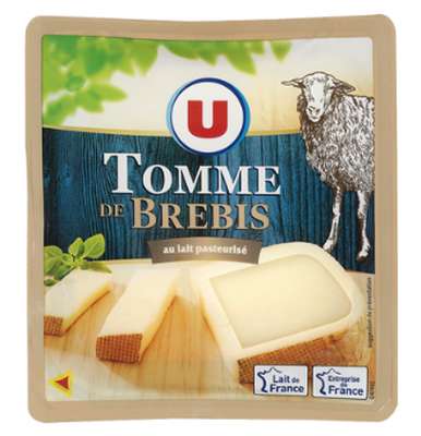 Tomme de brebis au lait pasteurisé,  U (180 g)