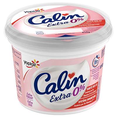 Fromage blanc nature Calin 0% de MG, Yoplait (850 g)