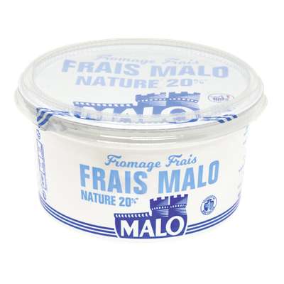 Fromage frais nature 20% de MG, Malo (500 g)