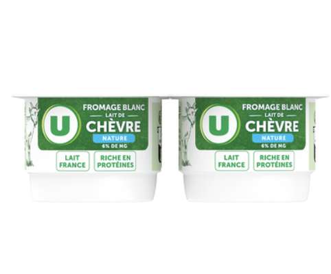 Fromage blanc au lait de chèvre,  U (4 x 100 g)