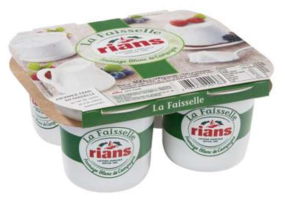 Mini-Faisselle 6% de MG, Rians (4 x 100 g)
