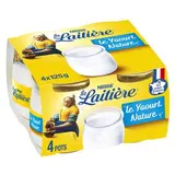 Yaourt nature au lait entier, La Laitière (4 x 125 g)