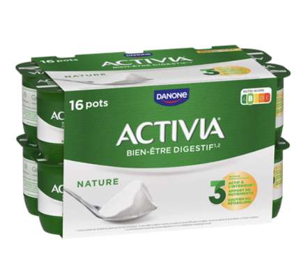 Yaourt au bifidus nature, Activia (16 x 125 g)