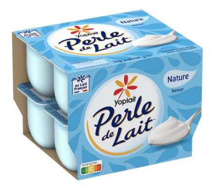 Perle de lait nature, Yoplait (8 x 125 g)