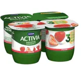 Yaourt au bifidus à la fraise, Activia (4 x 125 g)