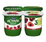 Yaourt au bifidus saveur cerise, Activia (4 x 125 g)