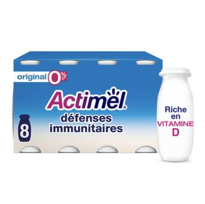 Actimel 0% MG, Danone (8 x 100 g)