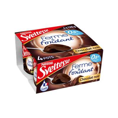 Sveltesse au chocolat noir, Nestlé (4 x 125 g)