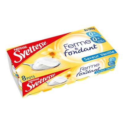 Sveltesse saveur vanille, Nestlé (8 x 125 g)