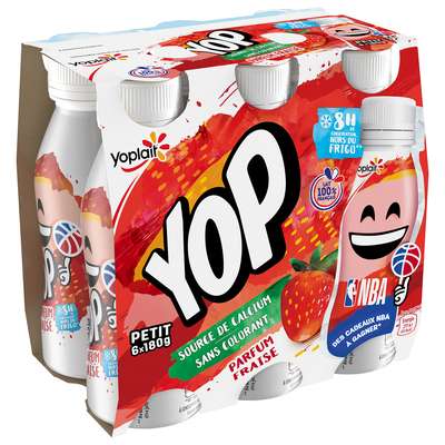 P'tit Yop Fraise, P'tit Yop (6 x 180 g)
