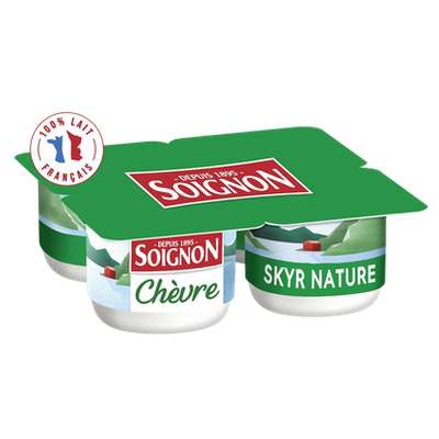 Skyr nature au lait de chèvre, Soignon (4 x 100 g)