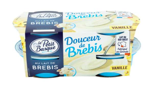Douceur de Brebis vanille, Le Petit Basque (4 x 100 g)