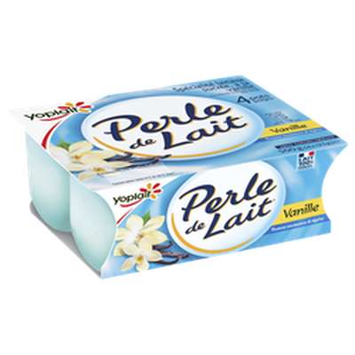 Perle de lait vanille, Yoplait (4 x 125 g)