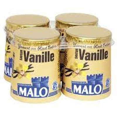 Yaourt vanille, Malo (4 x 125 g)